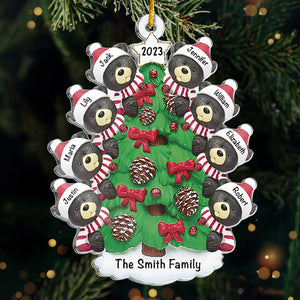 Joyeux Noël ! Décoration de Noël personnalisée en acrylique ! Cadeau de Noël pour les membres de la famille
