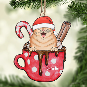 Nous vous souhaitons un joyeux Noël miaou - Décoration personnalisée pour chien et chat - Forme en bois personnalisée - Cadeau de Noël pour propriétaires et amoureux des animaux