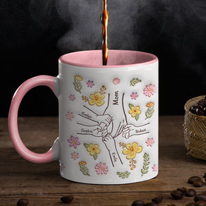 L'amour maternel est bonheur et paix - Mug personnalisé avec effet gonflable 3D imprimé - Fête des Mères, cadeau pour maman, grand-mère