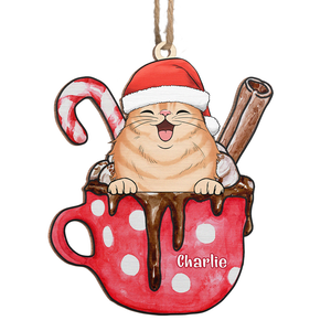 Nous vous souhaitons un joyeux Noël miaou - Décoration personnalisée pour chien et chat - Forme en bois personnalisée - Cadeau de Noël pour propriétaires et amoureux des animaux