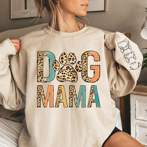 Fière d'être une maman à fourrure - Sweat-shirt unisexe personnalisé pour chien et chat avec motif sur la manche - Cadeau pour propriétaires et amoureux des animaux
