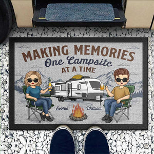 Adventure Is Worthwhile - Camping Personalized Custom Home Decor Decorative Mat - House Warming Gift For Husband Wife, Camping Lovers
