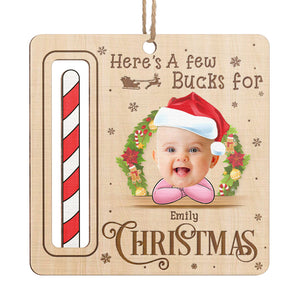 Photo personnalisée : quelques dollars pour un Noël mémorable ! Ornement personnalisé pour la famille, porte-monnaie en bois, forme personnalisée ! Cadeau de Noël pour bébés, enfants et membres de la famille.