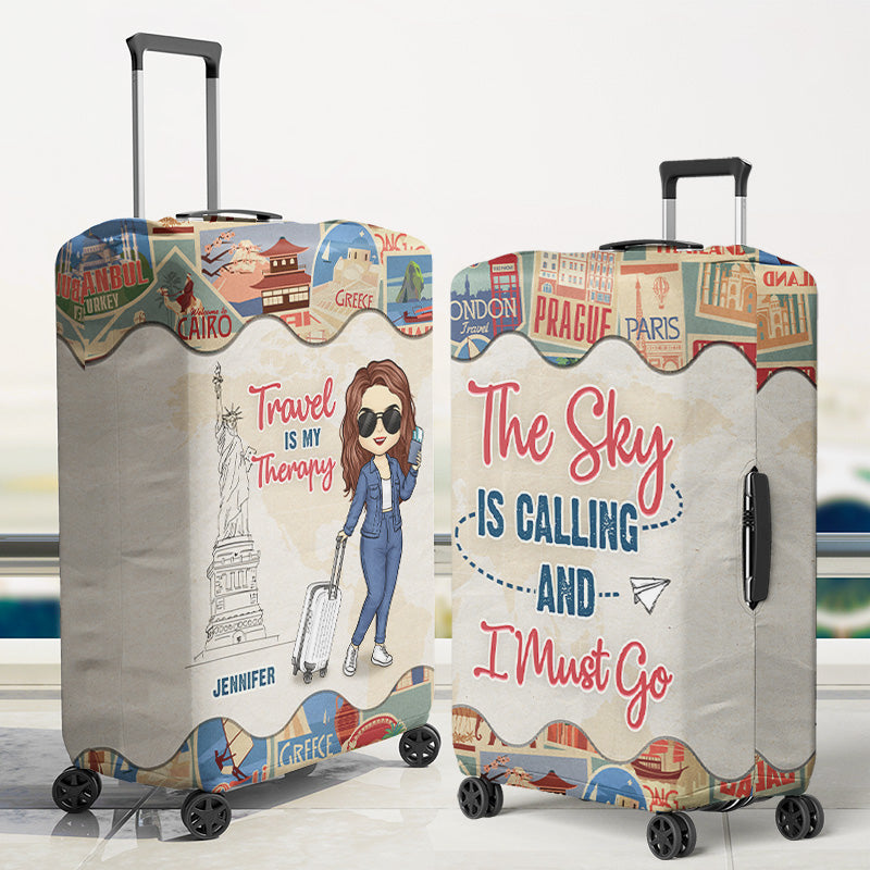 Tous ceux qui errent ne sont pas perdus - Housse de bagage personnalisée pour voyage - Cadeau de vacances, cadeau pour les amateurs de voyages d'aventure