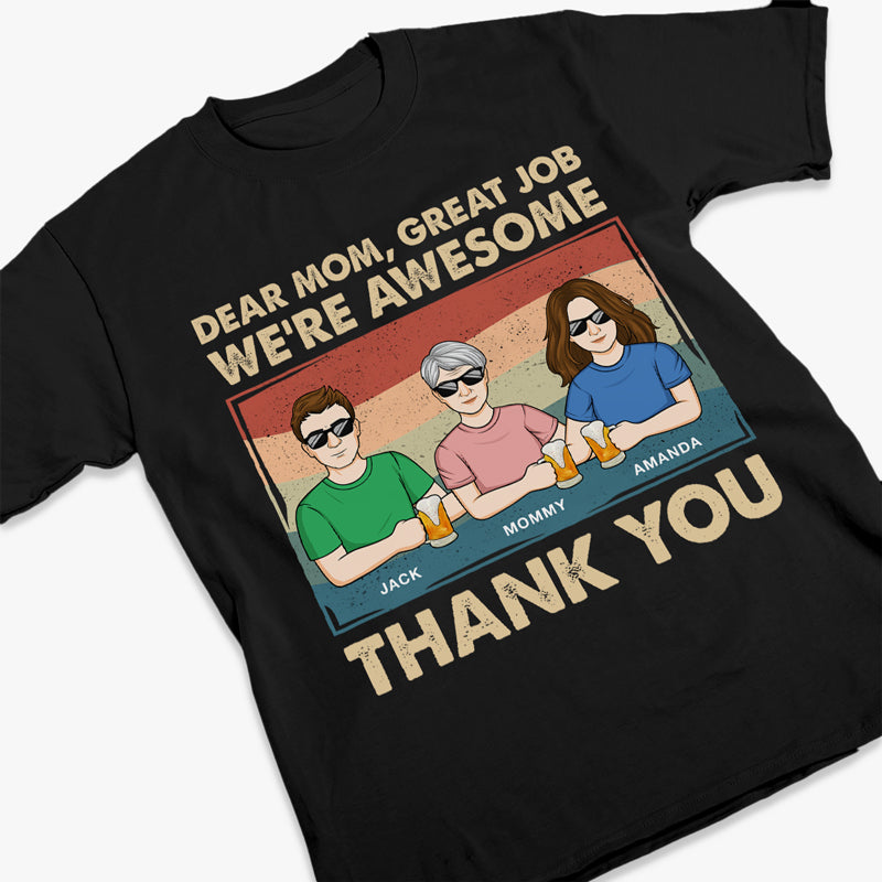 Chère maman, merci - T-shirt unisexe personnalisé pour la famille, sweat à capuche, sweat-shirt - Cadeau pour maman