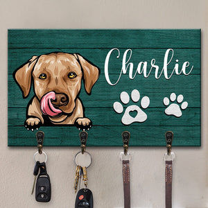 Bonjour, nous espérons que vous aimez les chiens ! Porte-clés rectangulaire personnalisé pour décoration d'intérieur, porte-clés, cadeau de pendaison de crémaillère pour les propriétaires d'animaux et les amoureux des animaux.