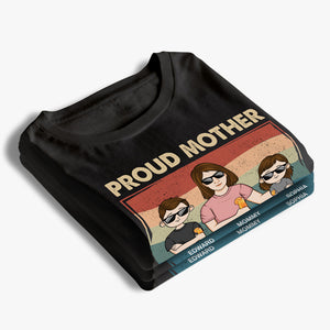 Fière maman de plusieurs enfants - T-shirt unisexe personnalisé pour la famille, sweat-shirt - Cadeau fête des mères