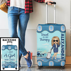 L'été m'appelle et je dois y aller - Housse de bagage personnalisée - Cadeau de vacances, cadeau pour les amateurs de voyages d'aventure