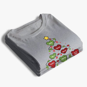 T-shirt, sweat à capuche et sweat-shirt unisexe personnalisé pour grand-mère et enfants - Cadeau de Noël pour maman et grand-mère