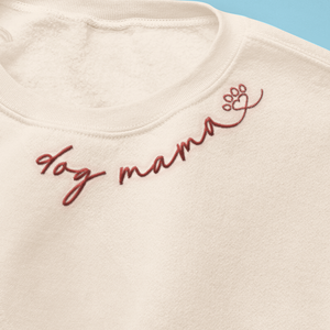 Fière d'être une maman à fourrure - Sweat-shirt brodé personnalisé pour chien - Cadeau pour propriétaires et amoureux des animaux