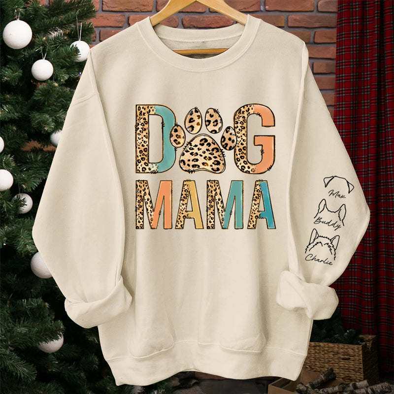 Fière d'être une maman à fourrure - Sweat-shirt unisexe personnalisé pour chien et chat avec motif sur la manche - Cadeau pour propriétaires et amoureux des animaux