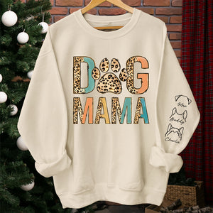Fière d'être une maman à fourrure - Sweat-shirt unisexe personnalisé pour chien et chat avec motif sur la manche - Cadeau pour propriétaires et amoureux des animaux