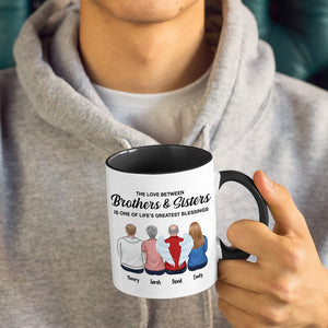 Frères et sœurs : le plus beau cadeau de tous les temps - Mug personnalisé avec accents pour la famille - Cadeau pour frères et sœurs