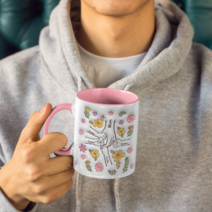 L'amour maternel est bonheur et paix - Mug personnalisé avec effet gonflable 3D imprimé - Fête des Mères, cadeau pour maman, grand-mère