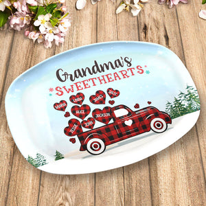 Les Amoureux de Nana - Plateau personnalisé pour la famille - Cadeau de Noël pour grand-mère