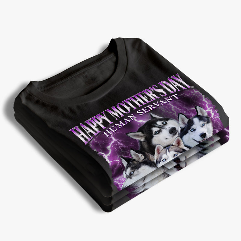 Photo personnalisée de vos petits maîtres à fourrure - T-shirt, sweat à capuche et sweat-shirt unisexe personnalisé pour chien et chat - Fête des Mères, cadeau pour propriétaires d'animaux et amoureux des animaux