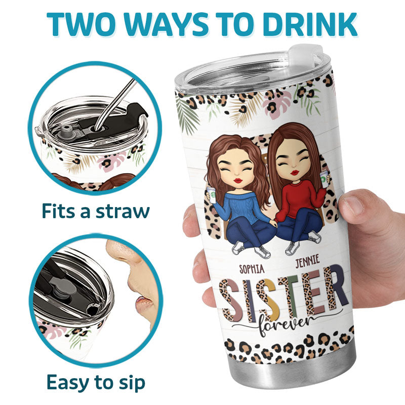 Nous serons amis jusqu'à ce que nous soyons vieux et séniles - Gobelet personnalisé Bestie - Cadeau de Noël pour les meilleures amies, BFF, sœurs