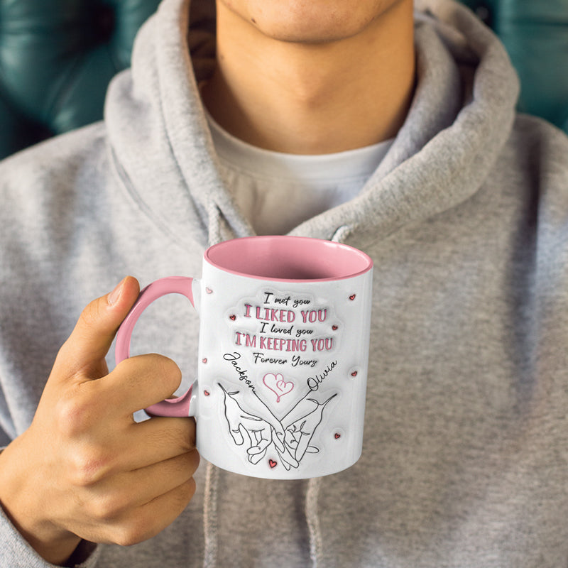 De notre premier baiser jusqu'à notre dernier souffle - Tasse personnalisée pour couple - Cadeau pour mari et femme, anniversaire