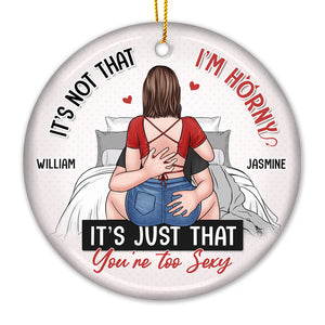 La maison est là où je suis avec toi - Ornement personnalisé pour couple - Forme ronde en céramique - Cadeau de Noël pour mari et femme, anniversaire