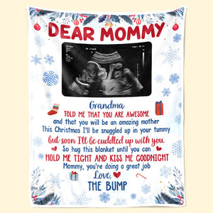 Couverture personnalisée pour bébé avec photo « Vous serez une mère formidable » - Cadeau de naissance, premier Noël, cadeau de Noël pour une première maman
