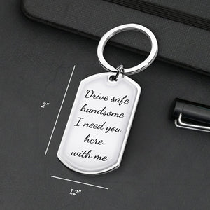 I'm Yours Forever - Couple Personalized Custom Keychain - Gift For Husband Wife, Anniversary