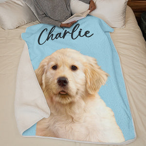 Couverture personnalisée avec photo « Tu es mon rayon de soleil » pour chien et chat – Cadeau de Noël pour les propriétaires et les amoureux des animaux
