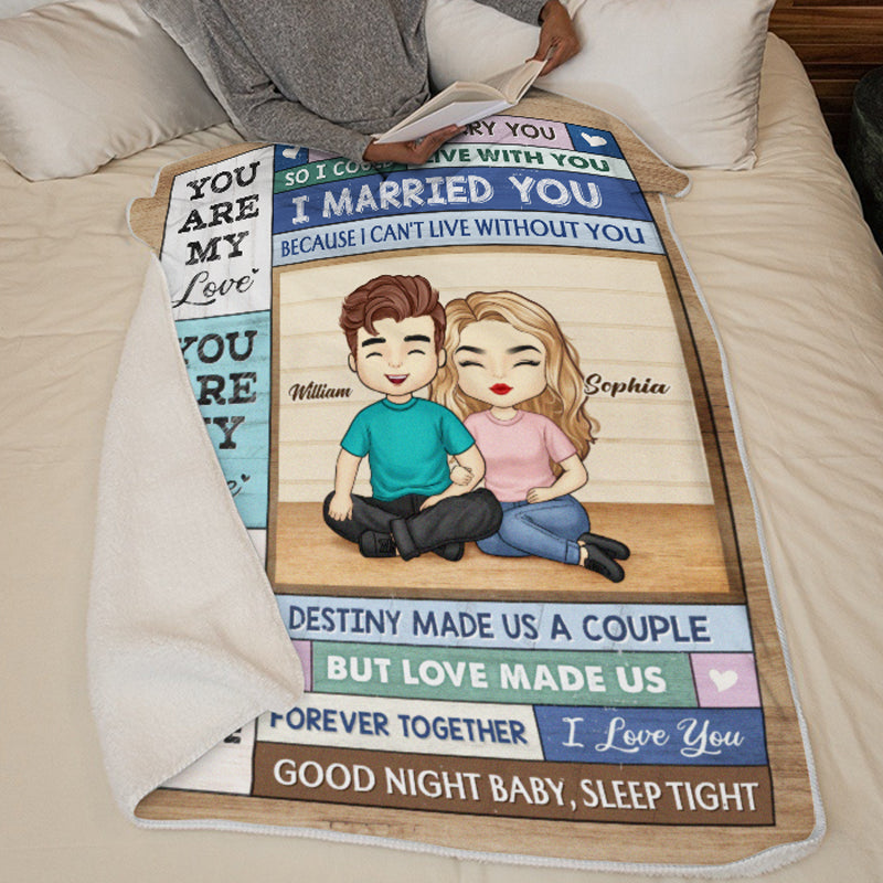 La seule personne que je veux à mes côtés - Couverture personnalisée pour couple - Cadeau pour mari et femme, anniversaire