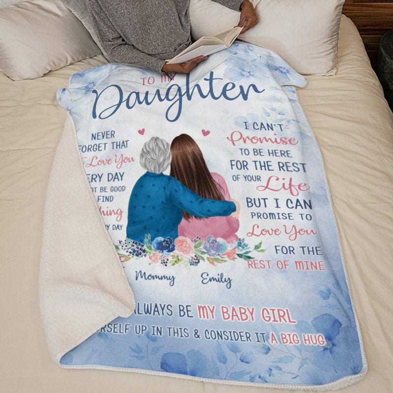 Ma petite fille - Couverture familiale personnalisée - Cadeau d'anniversaire de maman