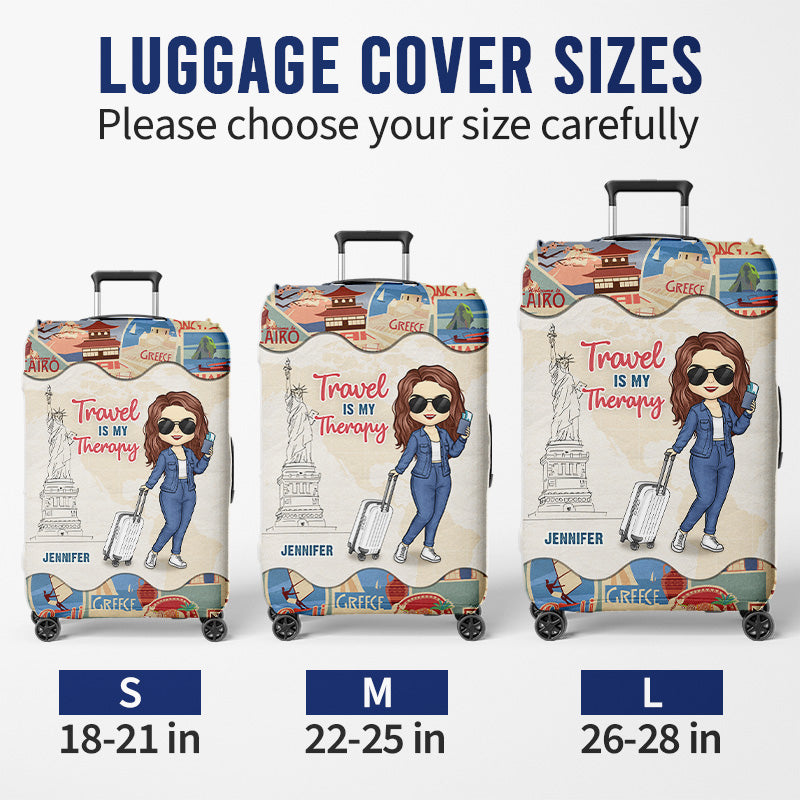 Tous ceux qui errent ne sont pas perdus - Housse de bagage personnalisée pour voyage - Cadeau de vacances, cadeau pour les amateurs de voyages d'aventure