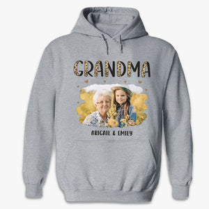 T-shirt, sweat à capuche et sweat-shirt unisexe personnalisé avec photo « Super Grand-mère » - Cadeau d'anniversaire pour maman et grand-mère