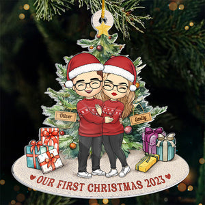 True Love Never Gets Old - Couple Personalized Custom Ornament - Acrylic Custom Shaped - Christmas Gift For Husband Wife, Anniversary