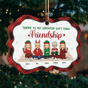 Nous sommes comme une très petite bande - Ornement personnalisé Bestie personnalisé - Bois en forme de Benelux - Cadeau de Noël pour les meilleures amies, BFF, sœurs