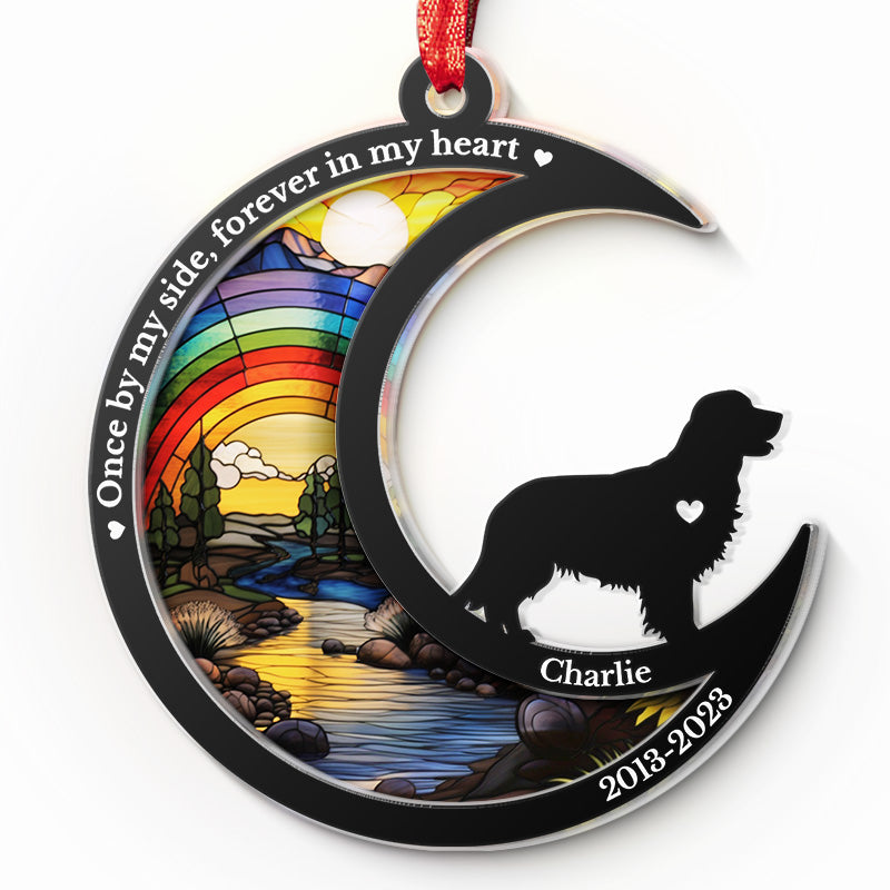 Tu me manqueras pour le reste de ma vie - Ornement attrape-soleil personnalisé commémoratif - Forme unique en acrylique - Cadeau de condoléances pour les propriétaires d'animaux de compagnie et les amoureux des animaux