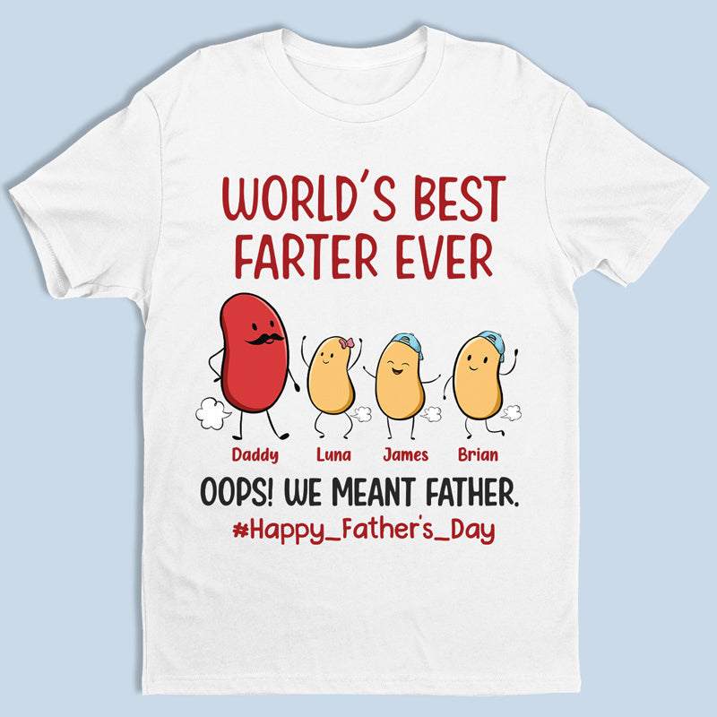 World's Best Farter Ever - Family Personalized Custom Unisex Patriotic T-shirt, Hoodie, Sweatshirt - Father's Day, Birthday Gift For Dad