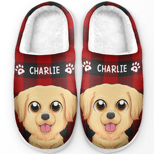 Le bonheur commence par un nez mouillé - Chaussons moelleux personnalisés pour chiens et chats - Cadeau pour propriétaires et amoureux des animaux