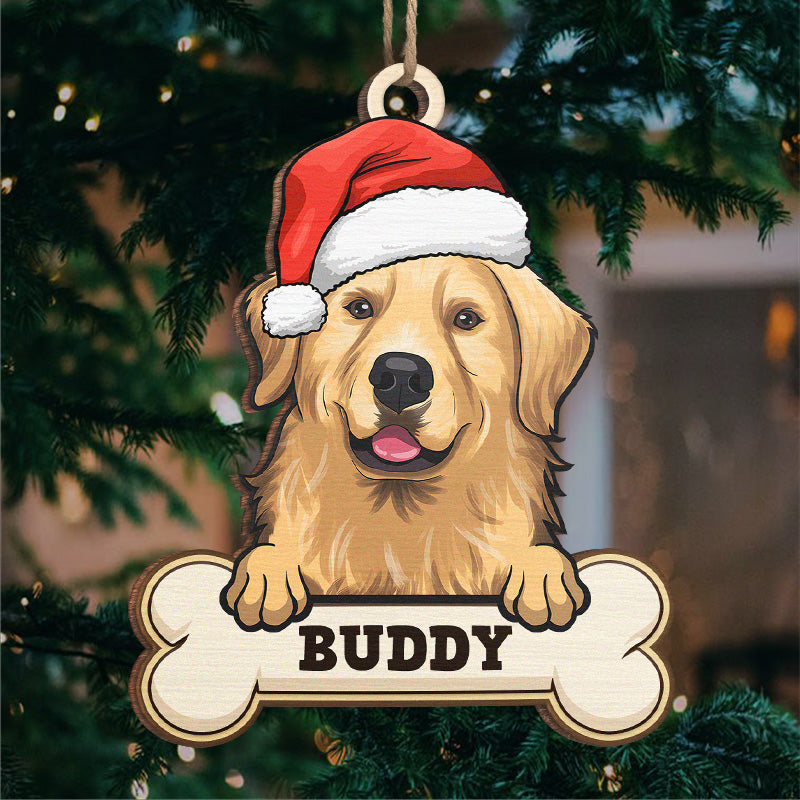 Une maison n'est pas un foyer sans un chien - Décoration personnalisée pour chien - Bois en forme personnalisée - Cadeau de Noël pour les propriétaires d'animaux et les amoureux des animaux