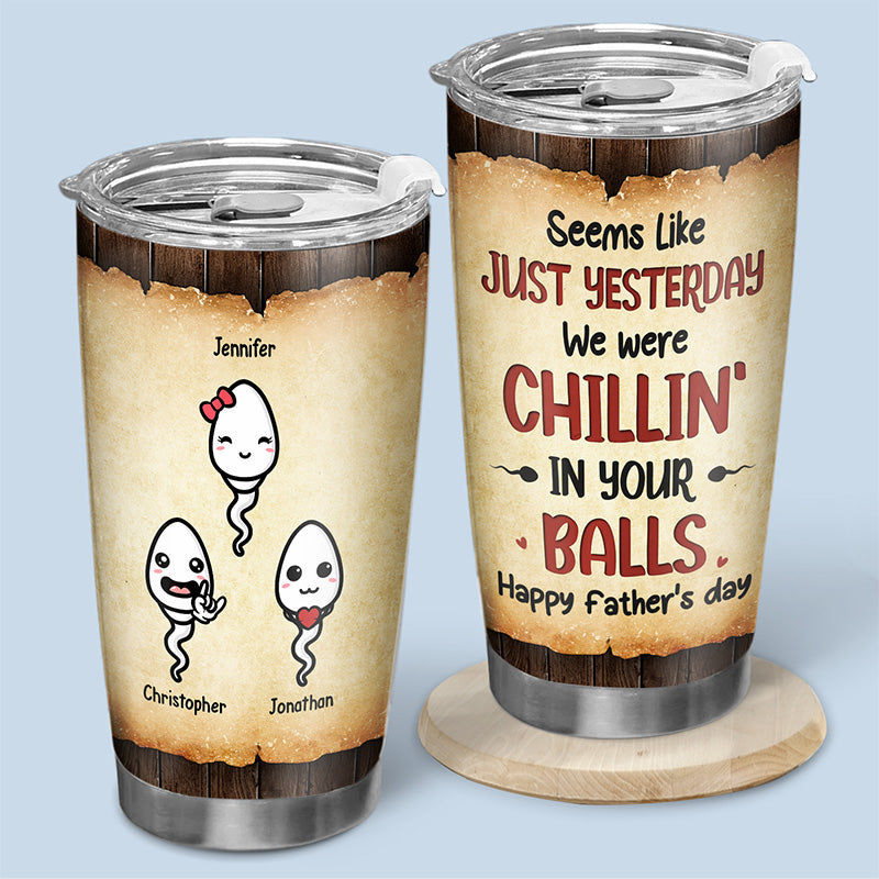 Thank You For Being Our First Hero - Family Personalized Custom Tumbler - Father's Day, Birthday Gift For Dad