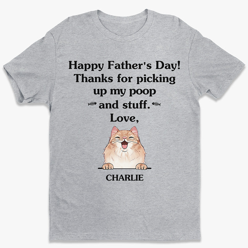 Bonne fête des pères au meilleur papa du monde ! T-shirt, sweat à capuche et sweat-shirt unisexe personnalisé avec chat ! Cadeau pour la fête des pères, pour les propriétaires d'animaux et les amoureux des animaux.