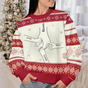 There Is No Greater Gift Than Family - Family Personalized Custom Ugly Sweatshirt - Unisex Wool Jumper - Christmas Gift For Family Members