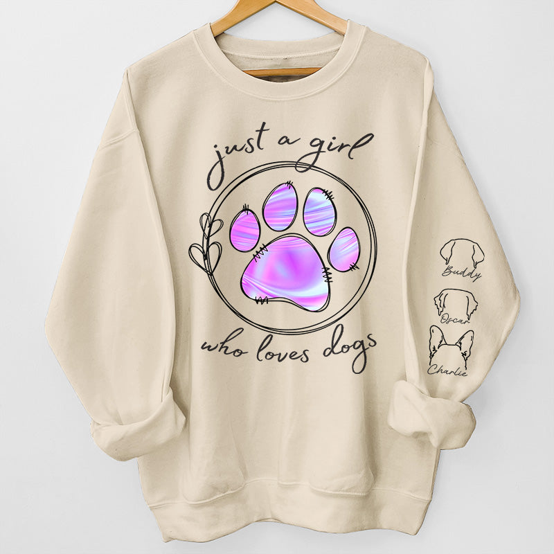 J'aime mes animaux de compagnie - Sweat-shirt unisexe personnalisé pour chien et chat avec motif sur la manche - Cadeau pour les propriétaires et les amoureux des animaux
