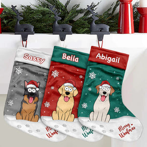 Miaou Noël - Chaussette de Noël personnalisée avec chat - Cadeau de Noël pour les propriétaires et les amoureux des animaux