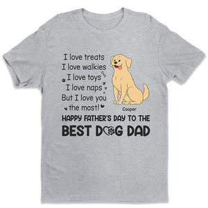 Nous aimons les friandises, nous aimons les promenades - T-shirt unisexe personnalisé pour chien, sweat à capuche, sweat-shirt - Fête des pères, cadeau pour les propriétaires d'animaux, les amoureux des animaux