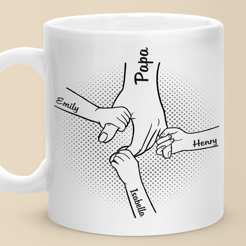 Meilleur papa de tous les temps - Mug personnalisé pour la famille - Cadeau de fête des pères, d'anniversaire pour papa ou grand-père