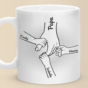Meilleur papa de tous les temps - Mug personnalisé pour la famille - Cadeau de fête des pères, d'anniversaire pour papa ou grand-père