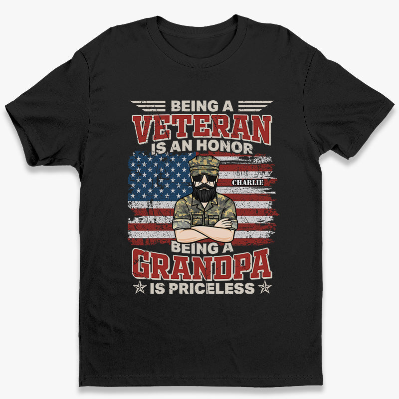 Être grand-père n'a pas de prix - Cadeau pour le 4 juillet - T-shirt unisexe personnalisé