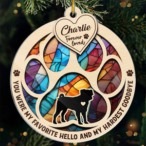 I Loved You Your Whole Life - Memorial Personalized Custom Ornament - Acrylic Custom Shaped - Christmas Gift, Sympathy Gift For Pet Owners, Pet Lovers