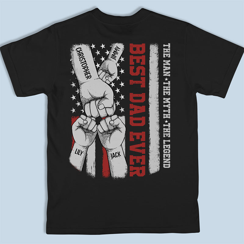 Tu es le meilleur - T-shirt, sweat à capuche, sweat-shirt unisexe personnalisé avec imprimé au dos - Cadeau de fête des pères et d'anniversaire pour papa