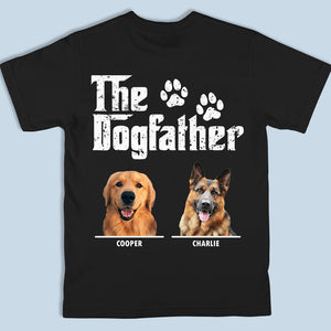 Photo personnalisée du chien, du père et de la mère - T-shirt, sweat à capuche et sweat-shirt unisexe personnalisé avec photo imprimée au dos - Cadeau pour les propriétaires et les amoureux des animaux