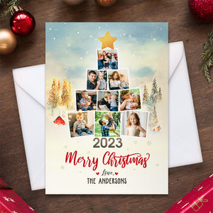 Carte de vœux et cartes postales personnalisées pour Noël - Cadeau de Noël pour toute la famille