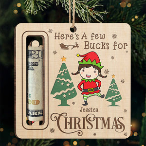 I'm On Santa's Good List - Family Personalized Custom Ornament, Money Holder - Wood Custom Shaped - Christmas Gift For Family Members